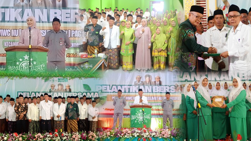 Hadiri Pelantikan Bersama Pengurus MWCNU, Bupati Kendal: Terus Bersinergi
