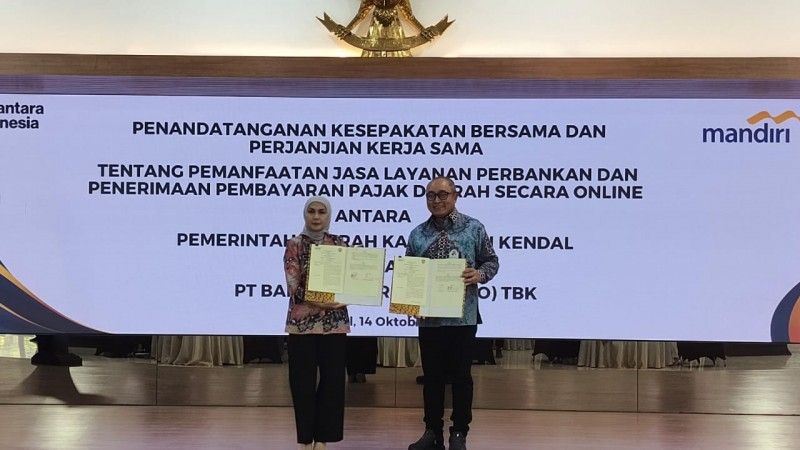 Pemkab Kendal dan Bank Mandiri MoU Digitalisasi Pembayaran Pajak Daerah