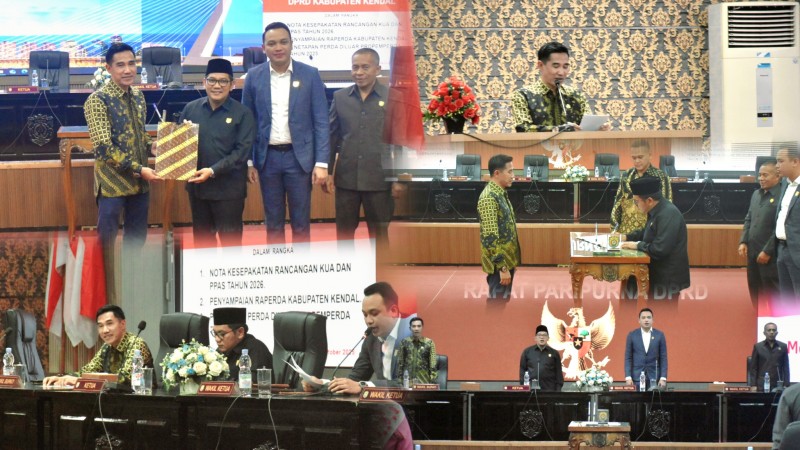 Hadiri Rapat Paripurna, Wakil Bupati Kendal Sampaikan 4 Raperda
