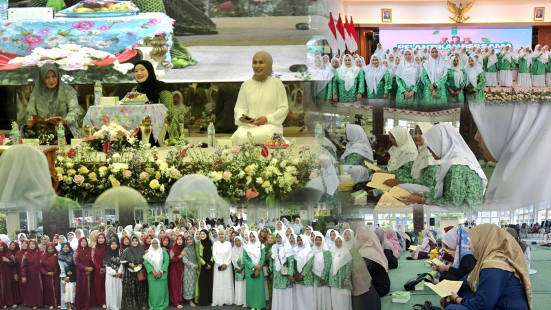 Bupati Kendal beserta Masyarakat Ngaji bersama Hj. Ning Nawal Nur Arafah