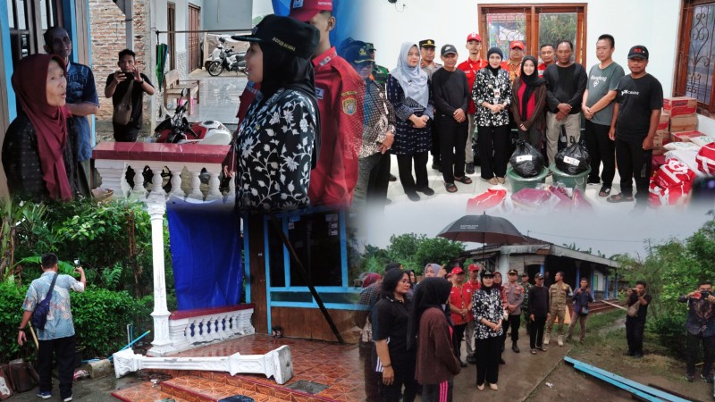 Bupati Kendal Tinjau Korban Angin Puting Beliung di Kecamatan Kangkung