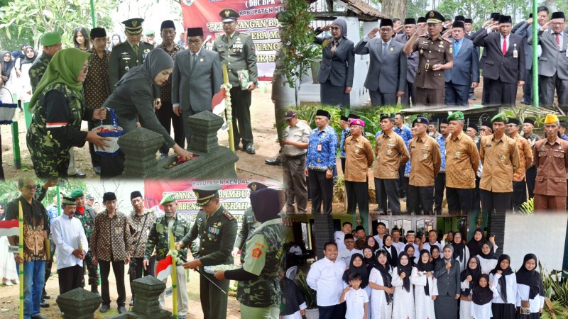 Pemkab Kendal Canangkan Bambu Runcing Berbendera Merah Putih untuk Pejuang