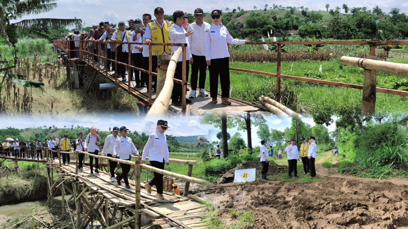 Bupati Kendal Tinjau Pembangunan Jalan dan Jembatan