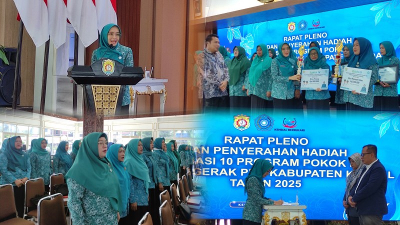 TP PKK Kendal Gelar Rapat Pleno dan Penyerahan Penghargaan