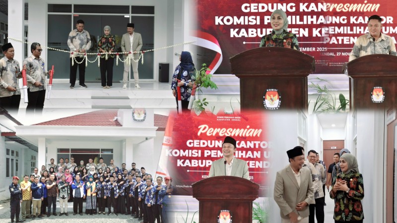 Bupati Kendal bersama Ketua KPU Resmikan Gedung Baru