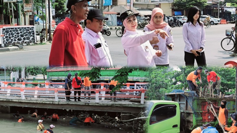 Tinjau Pengerukan Sampah, Bupati Kendal:Lingkungan Harus Dijaga dengan Baik