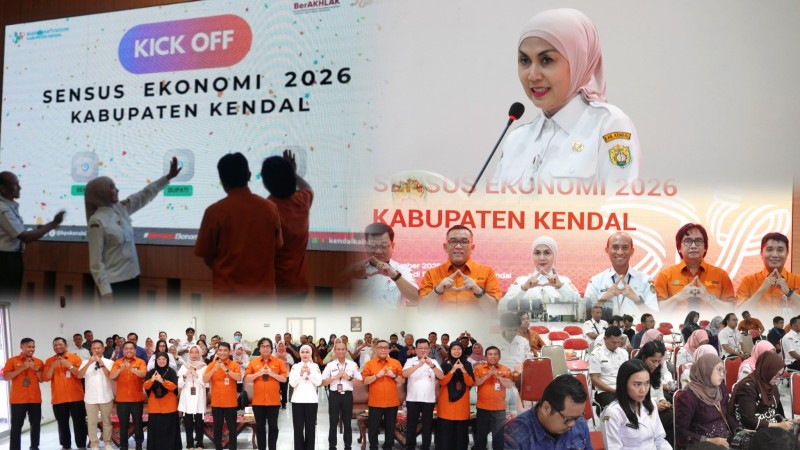 Bupati Kendal Membuka Kick Off Sensus Ekonomi 2026