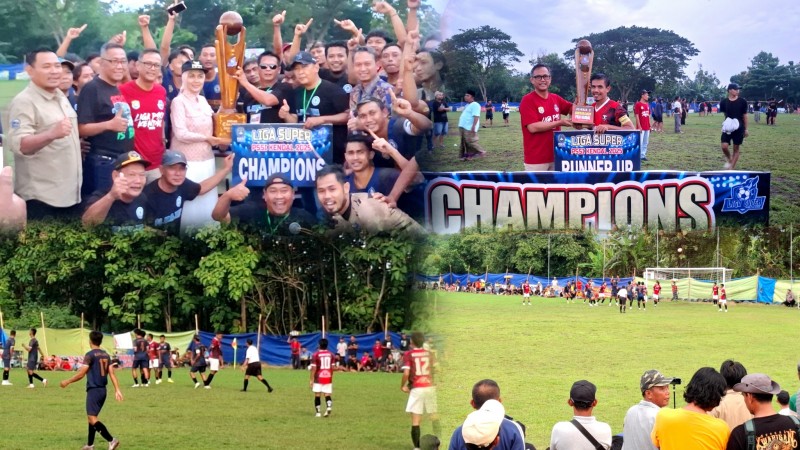 Bupati Kendal Serahkan Piala Kompetisi Super Liague ASKAB PSSI Kendal 2025