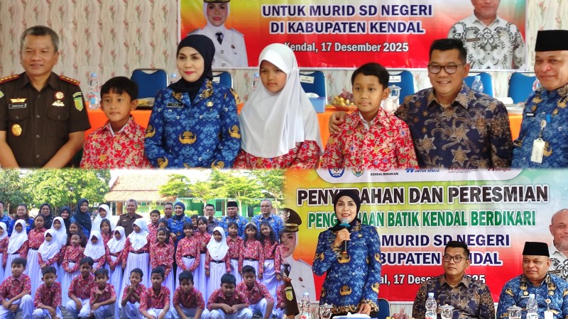 Bupati Kendal Resmikan Batik Kendal Berdikari untuk Murid SD Negeri