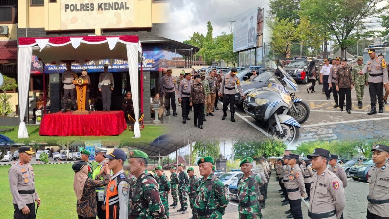 Bupati Kendal Pimpin Apel Operasi Lilin Candi Pengamanan Nataru 2025