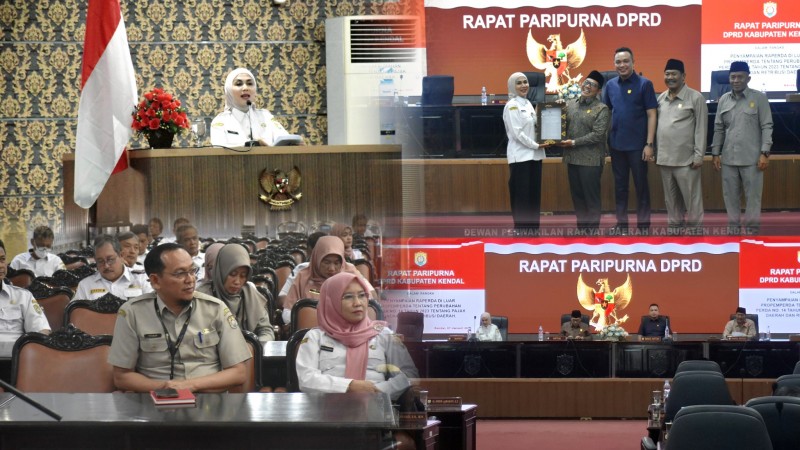 Bupati Kendal Hadiri Rapat Paripurna Perubahan Perda Nomor 14 Tahun 2023