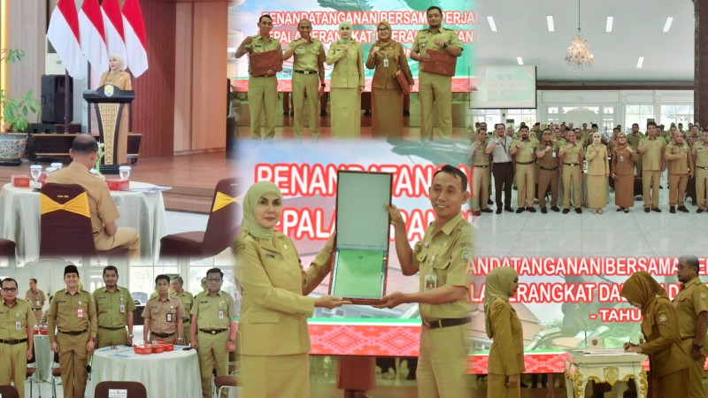 Bupati Kendal dan Pimpinan OPD Tandatangani PK Tahun 2026