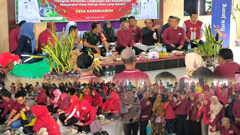 Bersatu Siaga, Pemkab Kendal Dorong Kebersihan Lingkungan Desa Karanganom