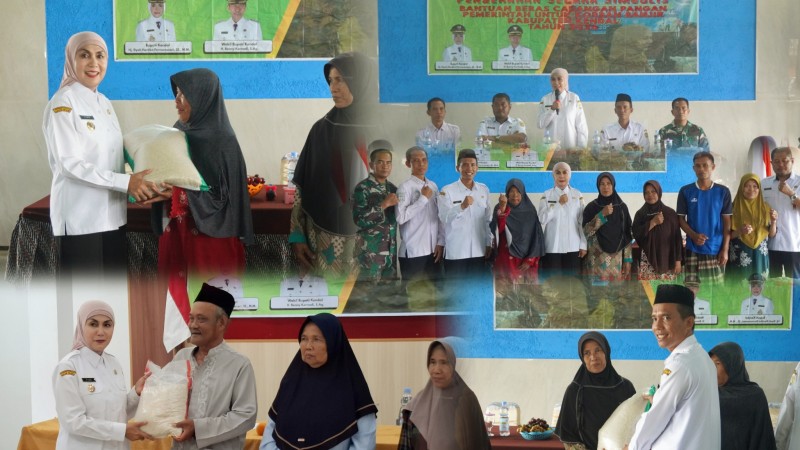 Bupati Kendal Salurkan Bantuan Beras untu Warga Terdampak Banjir Pegandon