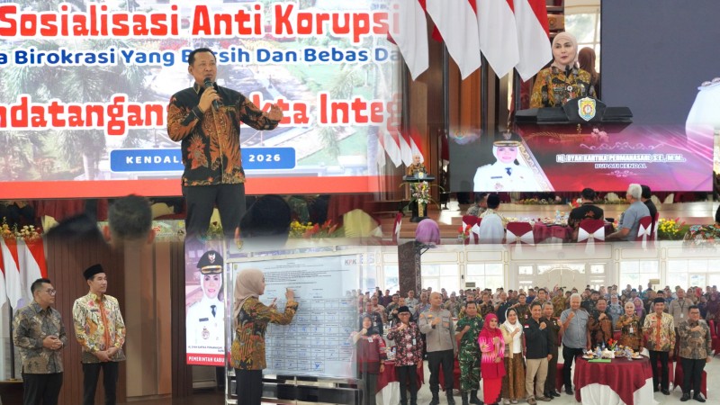 Tandatangani Pakta Integritas, Pemkab Kendal Gaungkan Anti Korupsi