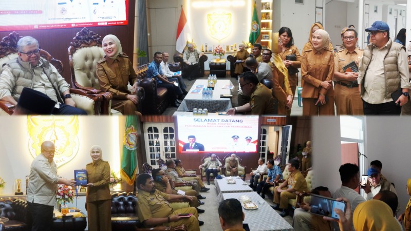 Kunker Wamen PKP ke Kendal, Bahas penataan Kawasan Kumuh dan Penataan Perum