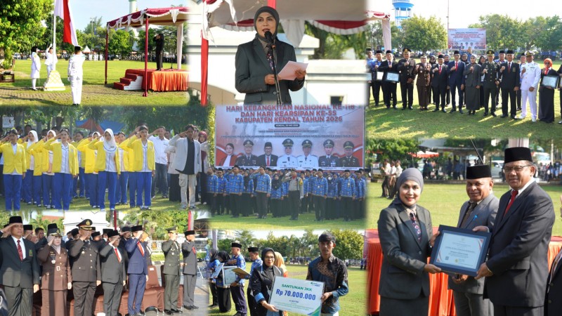 Pemkab Kendal Gelar Upacara Peringatan Harkitnas dan Kearsipan Nasional