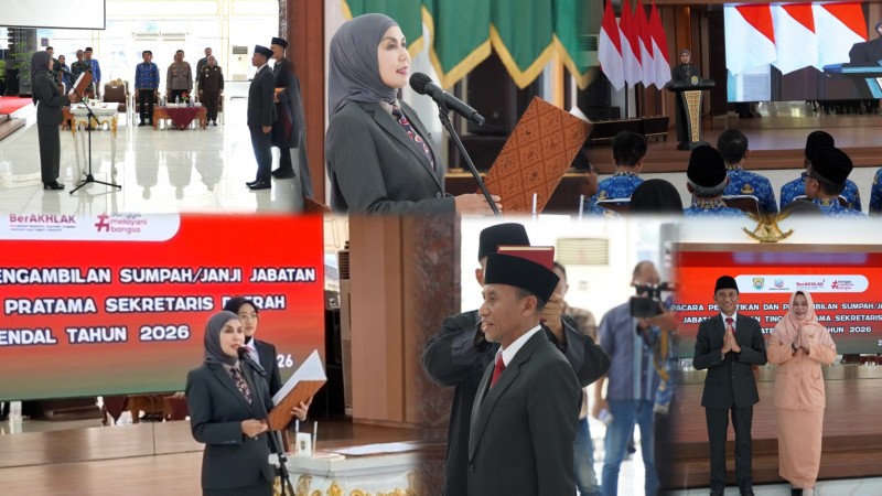Bupati Kendal Lantik Agus Dwi Lestari Sebagai Sekda Kabupaten Kendal