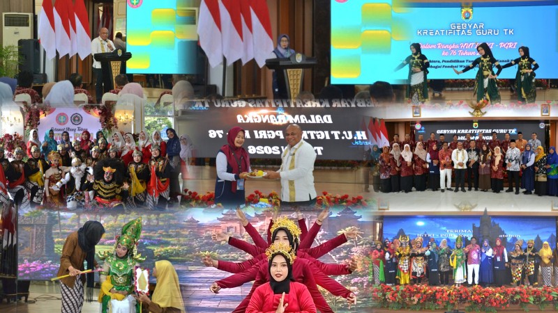 Gebyar Kreativitas Guru TK, Meriahkan HUT IGTKI ke 76 Tahun