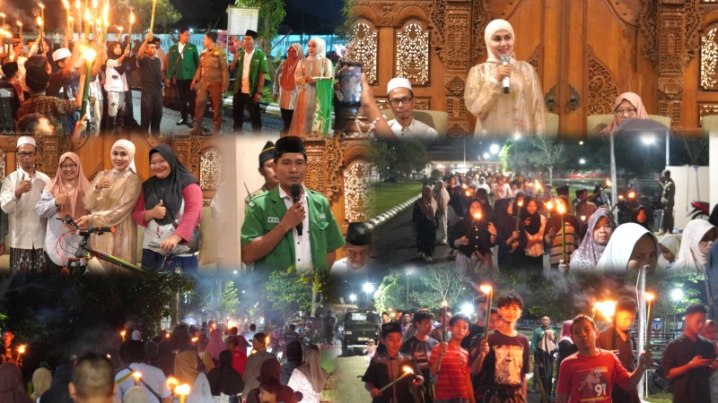 Bupati Kendal Melepas Acara Takbir Keliling Warga Kelurahan Jetis