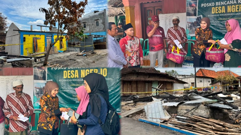 Warga Korban Kebakaran Desa Ngerjo Terima Bantuan Bupati Kendal