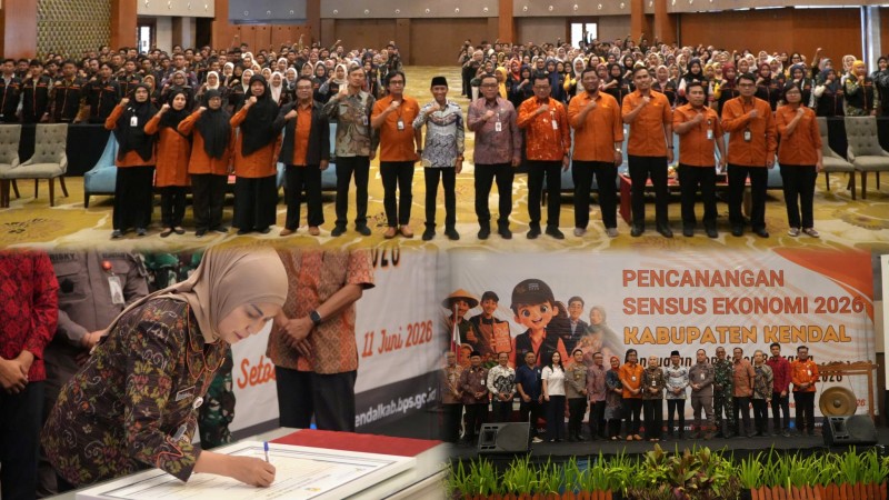 Kendal Resmi Canangkan Sensus Ekonomi 2026