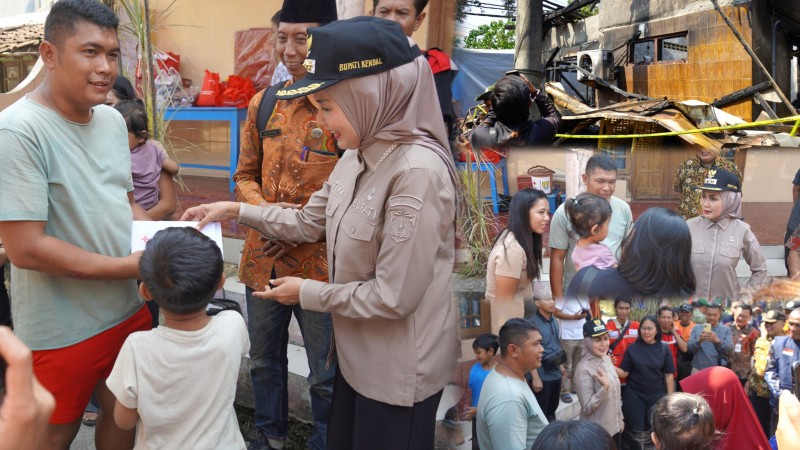Serahkan Bantuan Korban Kebakaran, Bupati Ingatkan Warga Cek Kelistrikan
