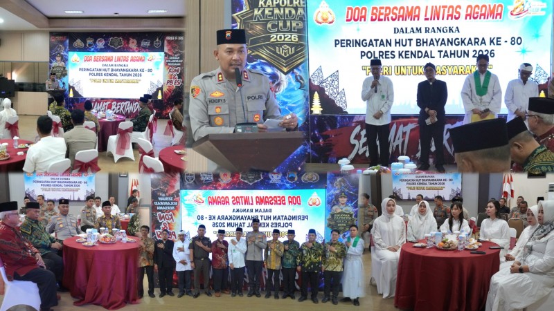 %u200BHUT Bhayangkara ke-80, Polres Kendal Gelar Doa Bersama Lintas Agama