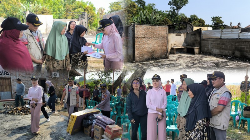 Bupati Kendal Tinjau Korban Kebakaran Sekaligus Salurkan Bantuan