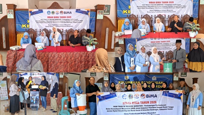Untag Semarang dan BKM Mina Makmur Kampanyekan Pilah Sampah dari Rumah