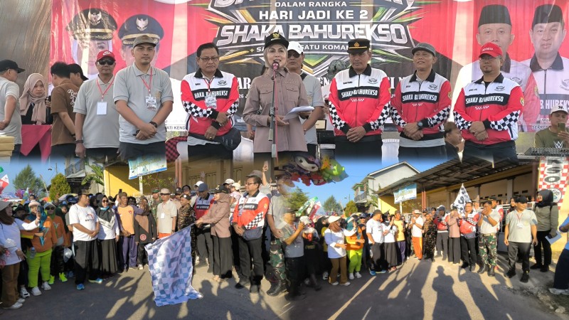 Hari Jadi ke-2 Tahun, Shaka Bahurekso Gelar Jalan Sehat bersama Warga