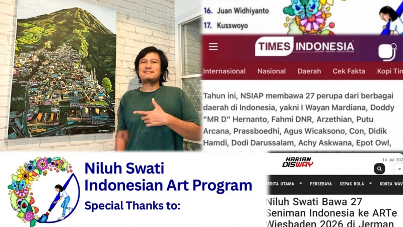 Pelukis kendal Berkomitmen Angkat Nama Tanah Kelahiran Kendal di Jerman