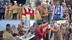 Bupati Kendal Antarkan Alfian Anak Yatim Piatu Masuk Sekolah