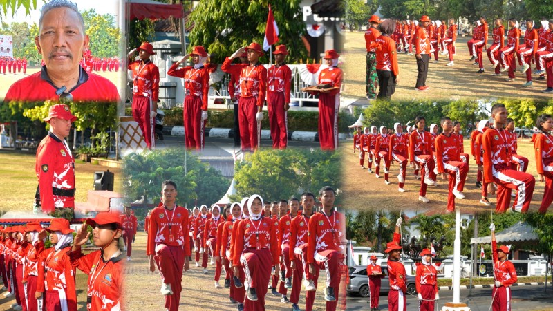 Paskibraka Kendal Mantapkan Prosesi Pengibaran dan Penurunan Bendera