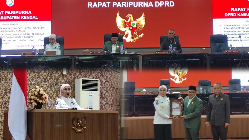Bupati Kendal Sampaikan Rancangan Perubahan KUA dan PPAS TA 2026